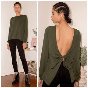 EUC- Lulus Spin Around Twist Back Top